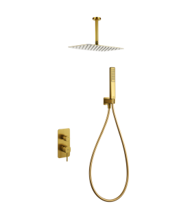 Conjunto de duche Monocomando Encastrado no teto SASSARI Ouro