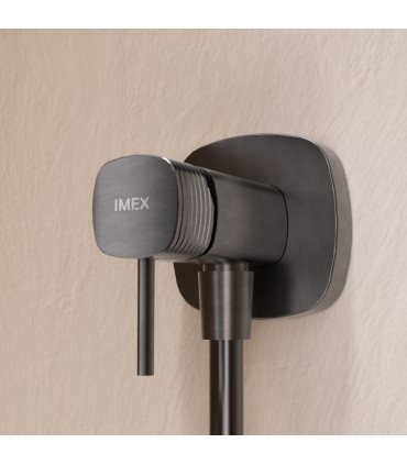 Chuveiro higiénico com Bidé e Torneira Embutida FIRENZE Black gun metal