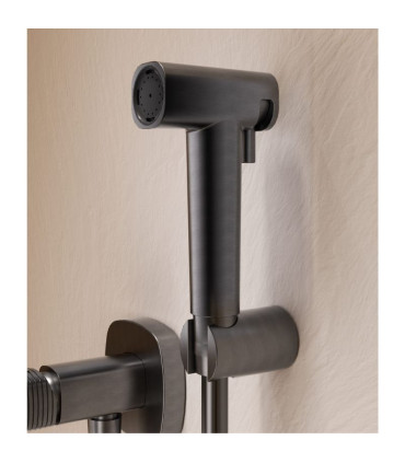 Chuveiro higiénico com Bidé e Torneira Embutida FIRENZE Black gun metal