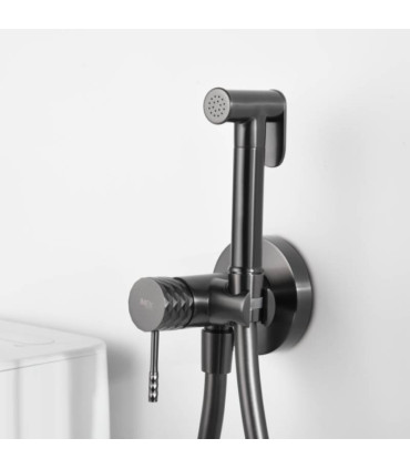 Chuveiro higiénico com Bidé e Torneira Embutida GENOVA Black gun metal