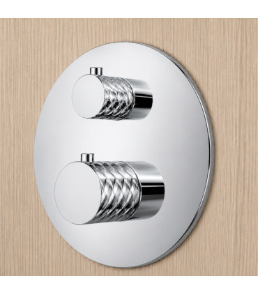 Conjunto de duche Termostático Encastrado no teto PIAMONTE Cromo