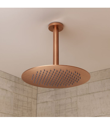 Conjunto de duche Termostático Encastrado no teto PIAMONTE Ouro rosa