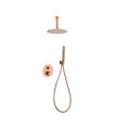 Conjunto de duche Termostático Encastrado no teto PIAMONTE Ouro rosa