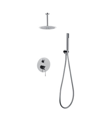 Conjunto de duche Monocomando Encastrado no teto PIAMONTE Cromo