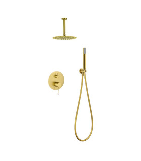 Conjunto de duche Monocomando Encastrado no teto PIAMONTE Ouro