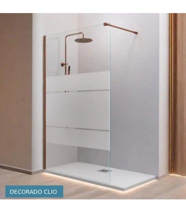 Resguardo de duche vidro fixo FRESH Bronze