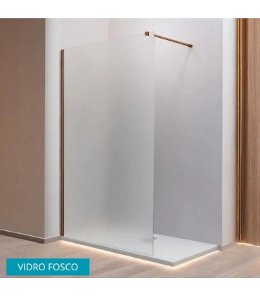Resguardo de duche vidro fixo FRESH Bronze