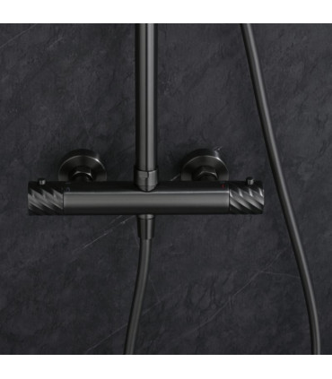 Coluna de duche Termostática BLESS Black gun metal