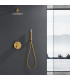 Conjunto de duche Monocomando Encastrado na parede BLESS Ouro