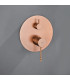 Conjunto de duche Monocomando Encastrado na parede BLESS Ouro rosa