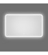 Espelho Retangular com luz LED frontal ELENA