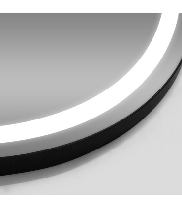 Espelho redondo com luz LED frontal AURORA