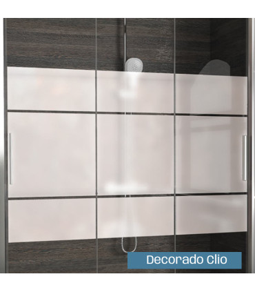 Resguardo de duche fixo com toalheiro e prateleira FRESH Ouro
