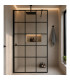 Painel fixo de duche com vidro industrial ARIZONA