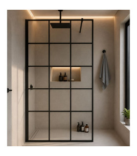Painel fixo de duche com vidro industrial ARIZONA