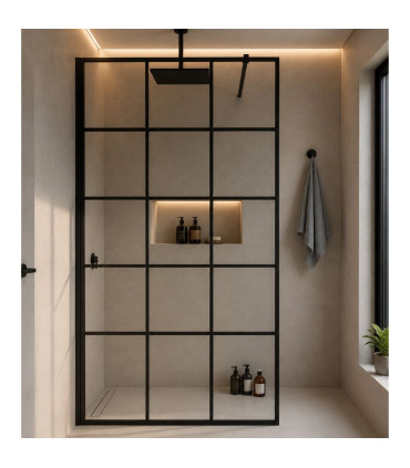 Painel fixo de duche com vidro industrial ARIZONA