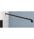 Painel fixo de duche com porta basculante OREGON Preto