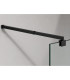 Painel fixo da banheira com vidro decorado TEXAS Preto
