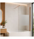 Painel fixo da banheira com vidro decorado TEXAS Cobre