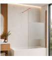 Painel fixo da banheira com vidro decorado TEXAS Cobre