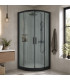 Resguardo de duche semicircular MONTANA Black