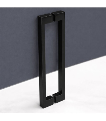 Resguardo de duche semicircular MONTANA Black