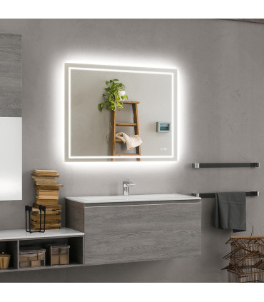Espelho Retangular com iluminação LED Frontal MINERVA