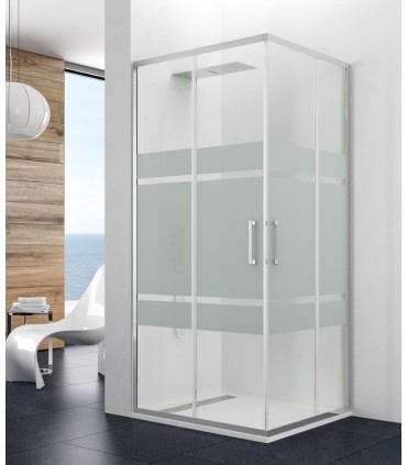 Mampara Angular 2F + 2C PRESTIGE