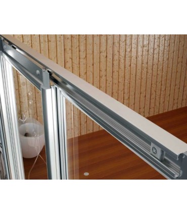 Resguardo Acrílico de Duche Angular 2F + 2D MADEIRA