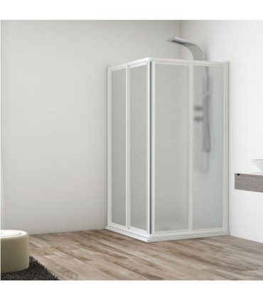 Resguardo Acrílico de Duche Angular 2F + 2D MADEIRA