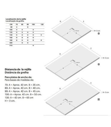 Base Duche Resina LISA