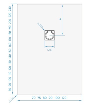 Base de duche PACIFIC