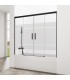 Resguardo frontal de banheira 2F + 2D BASIC SPAZIO BLACK