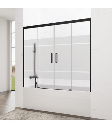 Resguardo frontal de banheira 2F + 2D BASIC SPAZIO BLACK