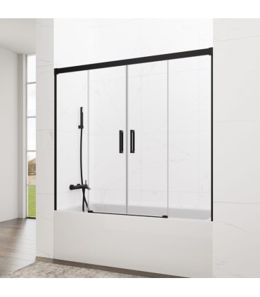 Resguardo frontal de banheira 2F + 2D BASIC SPAZIO BLACK