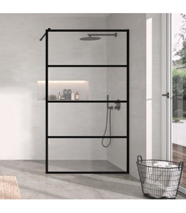 Resguardo de duche vidro fixo FRESH Industrial Linhas