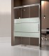 Resguardo duche frontal fixo + 2 deslizantes modelo FENIX