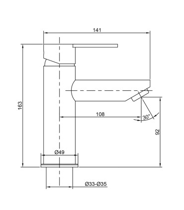 Torneira de lavatório IONY