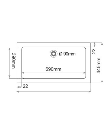 Lava-louça sobre bancada ARES