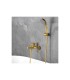 Conjunto de Banheira Monocomando ROMA Ouro Escovado