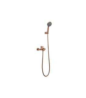 Conjunto de Banheira Monocomando ROMA Ouro Rosa Escovado