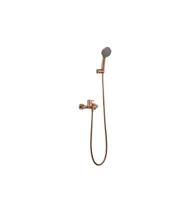 Conjunto de Banheira Monocomando ROMA Ouro Rosa Escovado