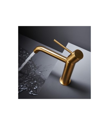 Torneira de Lavatório Monocomando Ouro Escovado Série MONZA