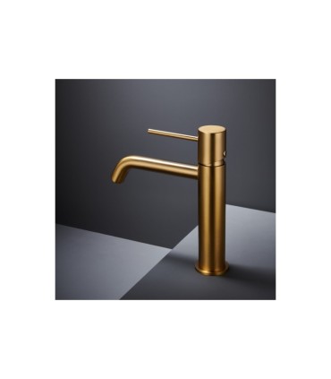 Torneira de Lavatório Monocomando Ouro Escovado Série MONZA