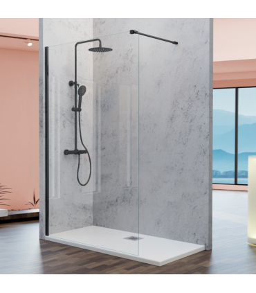 Resguardo de duche vidro fixo FRESH Black