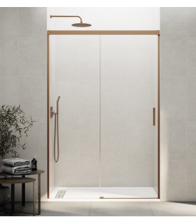 Resguardo duche fixo + deslizante BASIC COBRE