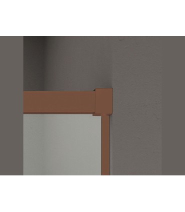 Resguardo duche fixo + deslizante BASIC COBRE