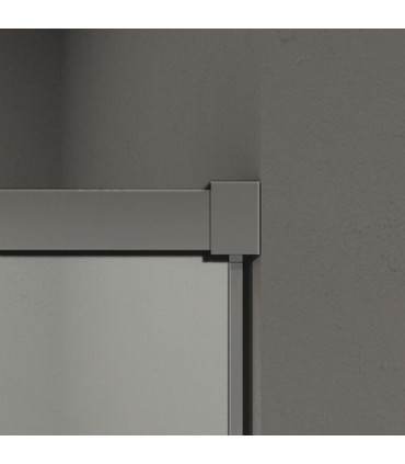 Resguardo duche fixo + deslizante BASIC TITÂNIO