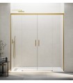 Resguardo duche 2 fixos + 2 deslizantes BASIC SPAZIO OURO