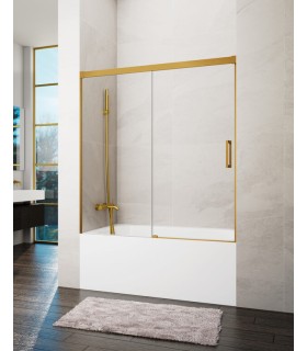 Resguardo frontal de banheira Fixo + Deslizante BASIC OURO